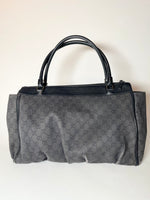 Vintage Gucci Bag Black Canvas D Ring