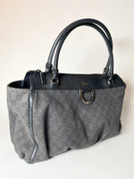 Vintage Gucci Bag Black Canvas D Ring