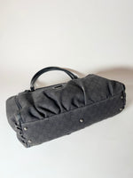 Vintage Gucci Bag Black Canvas D Ring