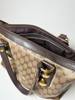 Vintag Gucci Crystal Bag Monogram Coated Canvas