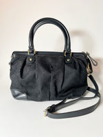 Vintag Gucci Bag Black Canvas
