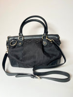 Vintag Gucci Bag Black Canvas