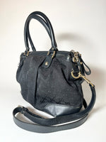 Vintag Gucci Bag Black Canvas