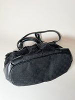 Vintag Gucci Bag Black Canvas
