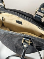 Vintag Gucci Bag Black Canvas