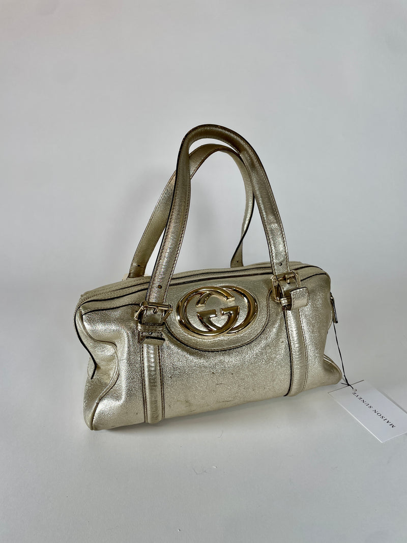 Gucci Bag Gold Vintage