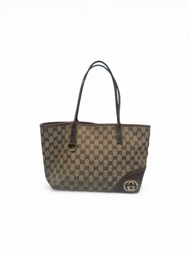 Gucci GG Canvas New Britt Hobo Bag Vintage - Maison Suneve